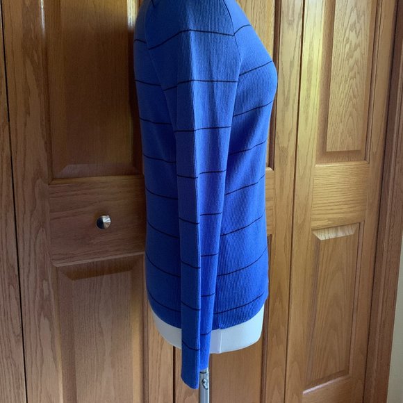 TALBOTS - Stripe Button-Cuff Turtleneck - NEW - Picture 5 of 11